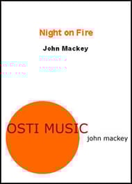 Night on Fire Concert Band sheet music cover Thumbnail